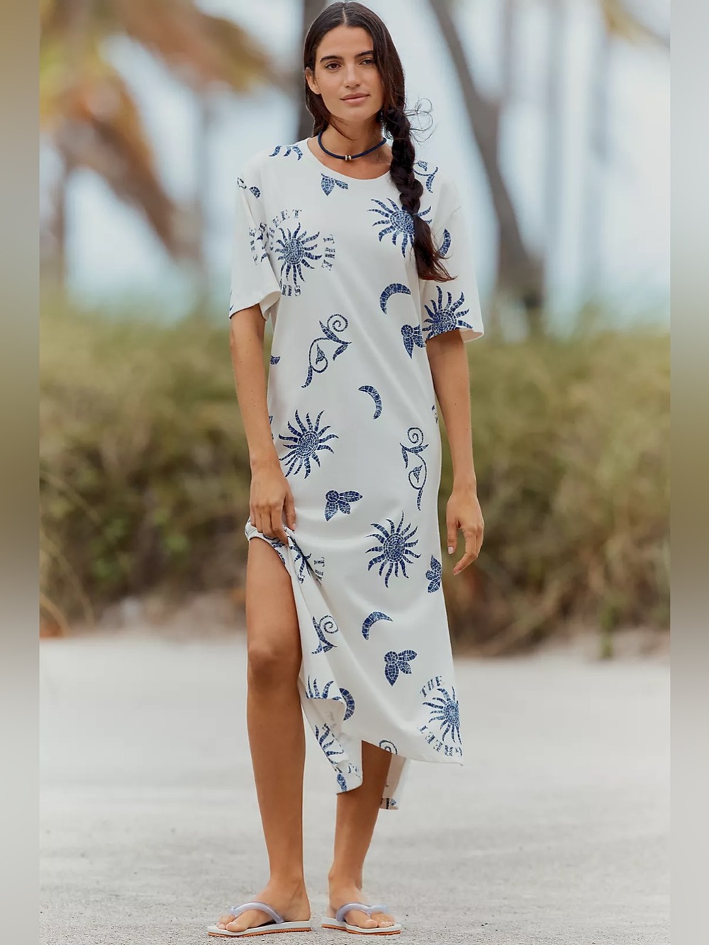 NWT Celandine Graphic Maxi T-Shirt Dress